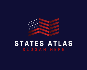 United States America Flag logo design