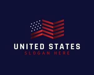 United States America Flag logo design