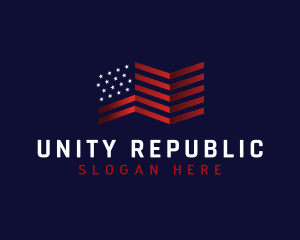 Republic - United States America Flag logo design