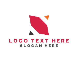 Modern Geometric Letter N logo design