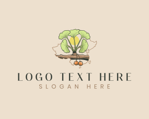 Gingko - China Gingko Tree logo design