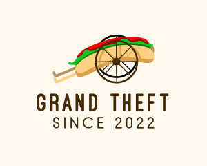 Eatery - Hot Dog Wheel Cart logo design