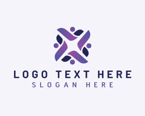 Interact - Organization Community People logo design