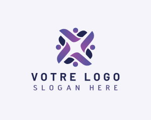 Interact - Organization Community People logo design