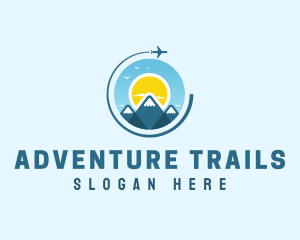 Mountain Sun Travel Tour logo design