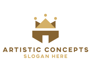 Abstract - Abstract Polygon Crown logo design