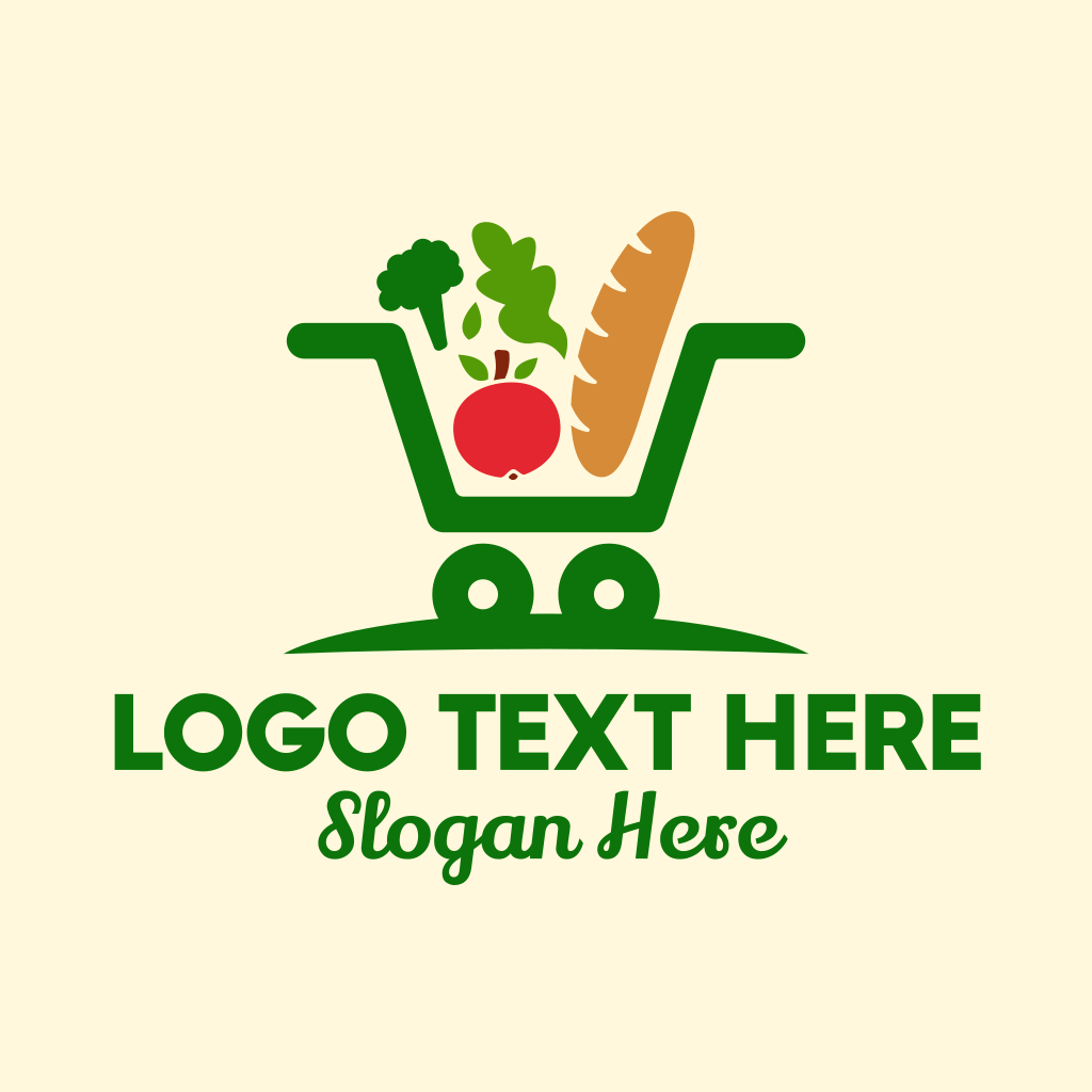 Grocery Shopping Cart Logo | BrandCrowd Logo Maker