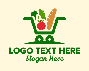 Grocery - Grocery Shopping Cart logo design