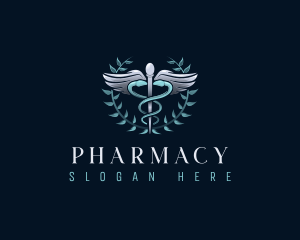 Caduceus Pharmacy Medical logo design