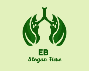 Environment - Green Natural Lungs logo design