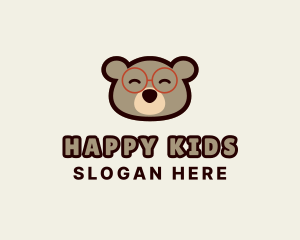 Toy Bear Glasses logo design