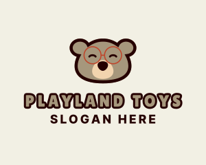 Toy - Toy Bear Glasses logo design