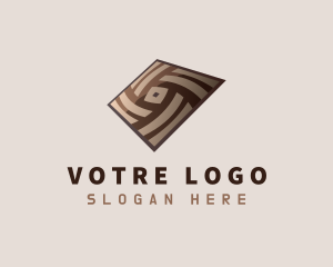 Floor - Brown Tile Pattern logo design