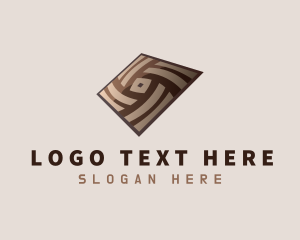 Tiling - Brown Tile Pattern logo design