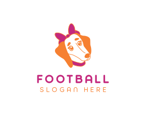 Pet Store - Ribbon Female Dog logo design