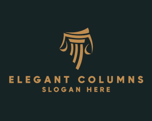 Ancient Greek Column logo design