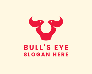 Bird Bull Horn logo design