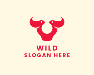 Marketing - Bird Bull Horn logo design