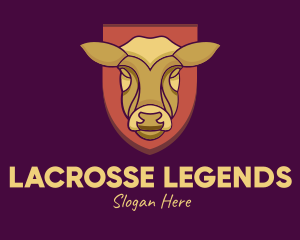 Golden Cow Head logo design