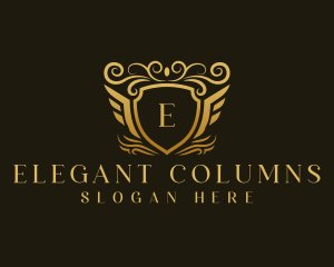 Elegant Luxury Shield logo design