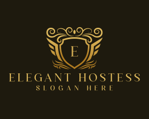 Elegant Luxury Shield logo design