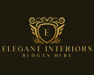 Elegant Luxury Shield logo design