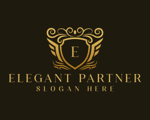 Elegant Luxury Shield logo design