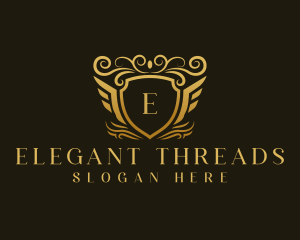 Elegant Luxury Shield logo design