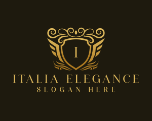 Elegant Luxury Shield logo design