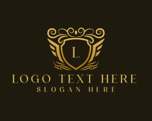 Monarchy - Elegant Luxury Shield logo design
