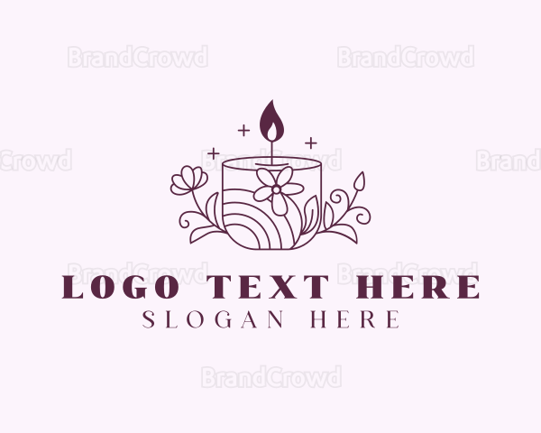 Scented Floral Candle Logo