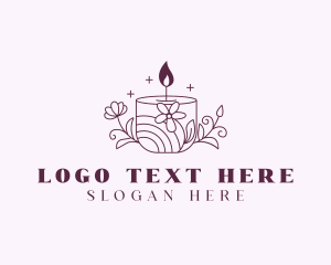 Scented Floral Candle Logo