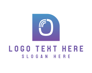Wifi - Letter O Signal logo design