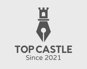 Castle Tower Pen logo design