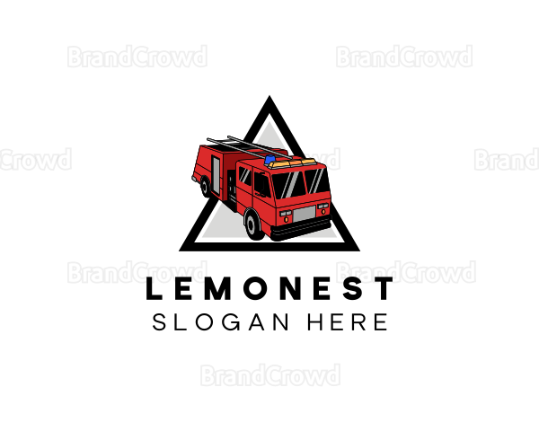 Industrial Fire Truck Logo