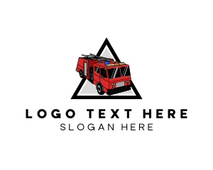 Industrial Fire Truck Logo