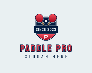 Paddle - Table Tennis Sports Tournament logo design