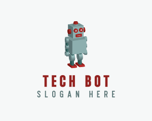 3D Toy Robot logo design