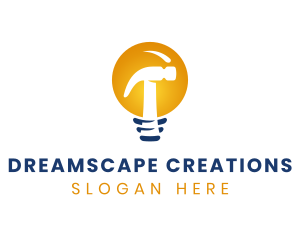 Imagination - Hammer Bulb Electrician logo design