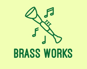 Green Jazz Oboe logo design