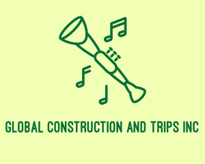 Simplistic - Green Jazz Oboe logo design
