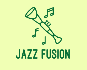Jazz - Green Jazz Oboe logo design