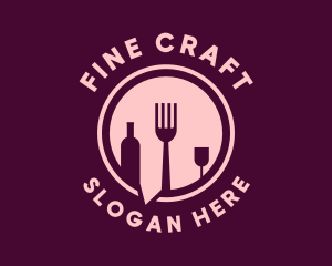 Fine Dining Wine Restaurant logo design