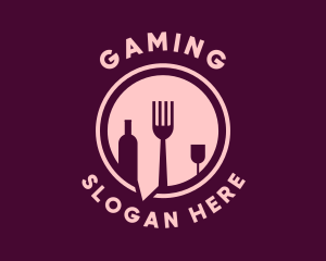 Cutlery - Fine Dining Wine Restaurant logo design