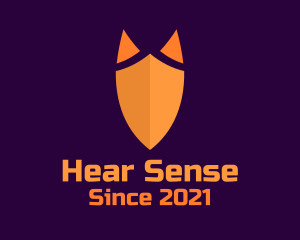 Fox Ears Shield logo design