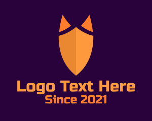 Web Security - Fox Ears Shield logo design
