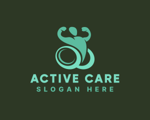 Physiotherapy - Wheelchair Rehabilitation Therapy logo design