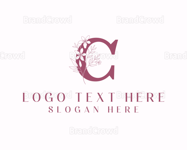 Flower Boutique Letter C Logo