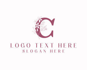 Natural - Flower Boutique Letter C logo design