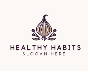 Natural Organic Garlic logo design